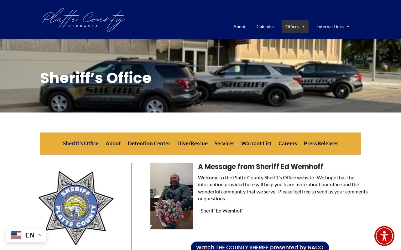 Platte County active warrants sheriff office contact information