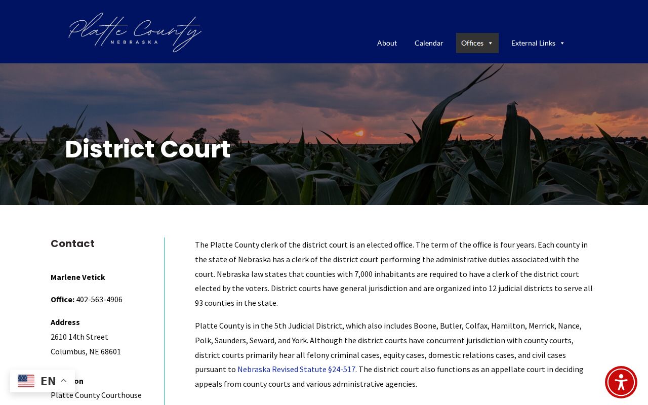 Platte County municipal warrant District Court distinction