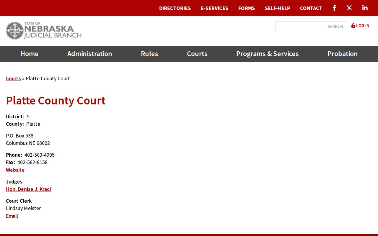 Platte County municipal warrant statewide court structure