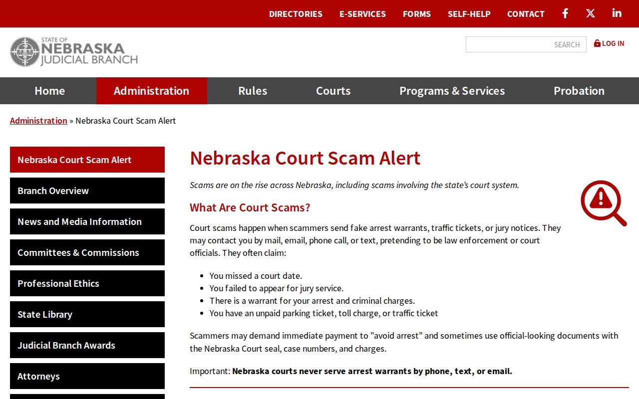 Platte County most wanted court scam warning