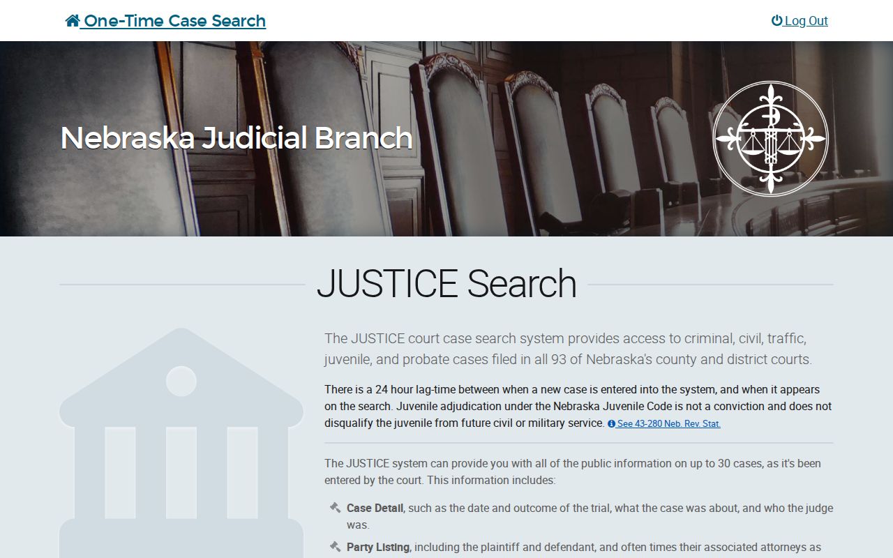 Platte County warrant search Nebraska JUSTICE agreement control